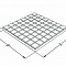 Тротуарная плитка Клетка ПТК2 500х500х40 Дробеструйная поверхность с мраморной крошкой