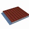 Тротуарная плитка Клетка ПТК2 500х500х40 Дробеструйная поверхность с мраморной крошкой красная