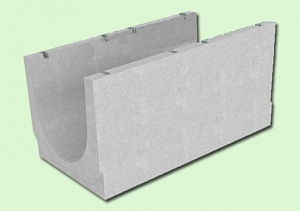 BetoMax Basic Лоток водоотводный бетонный DN500 без усиливающих насадок и решеток кл. D