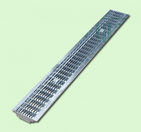Решетка водоприемная Basic DN100 стальная ячеистая (оцинкованная)