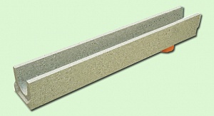 BetoMax Basic Лоток водоотводный бетонный DN100 H130 с вертикальным водоотводом