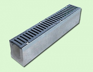 BetoMax DN110 Лоток водоотводный бетонный с чугунной решеткой кл. E (комплект)