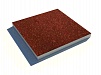 Тротуарная плитка ПТМ 500х500х40 Плоская, дробеструйная поверхность с мраморной крошкой красная