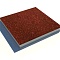 Тротуарная плитка ПТМ 500х500х40 Плоская, дробеструйная поверхность с мраморной крошкой красная