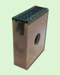 CompoMax Пескоуловитель полимербетонный DN110 с чугунной решеткой (комплект)